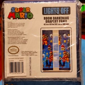 NWT Super Mario Room Darkening Drapery Panel
